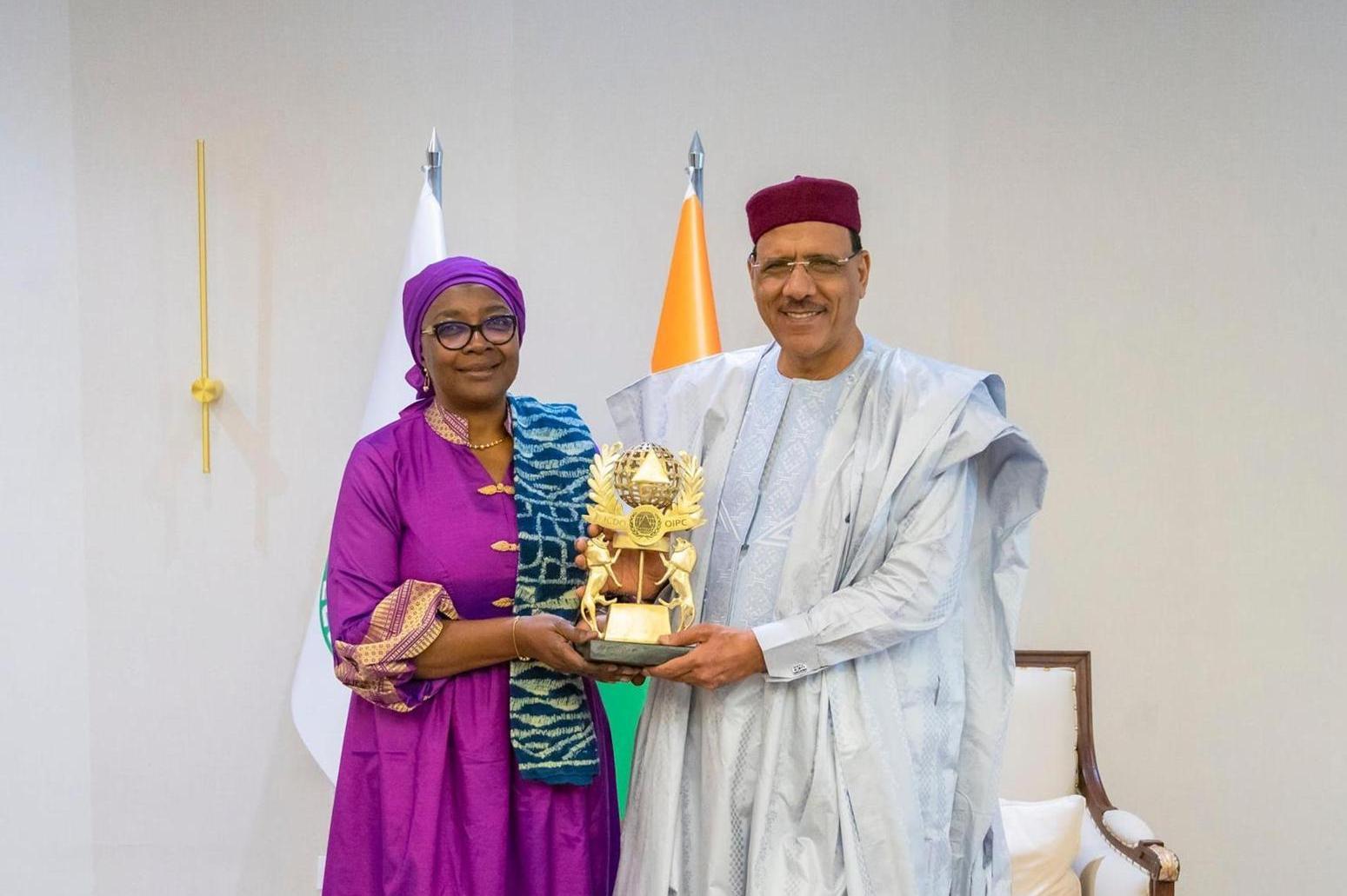 Le Président de la République reçoit la SG de l’Organisation Internationale de la Protection Civile (OIPC) Le Président de la République reçoit la SG de l’Organisation Internationale de la Protection Civile (OIPC)