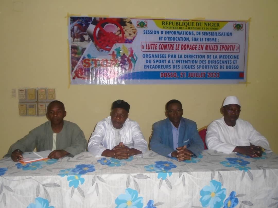 Sensibilisation des sportifs sur le dopage en milieu sportif Sensibilisation des sportifs sur le dopage en milieu sportif
