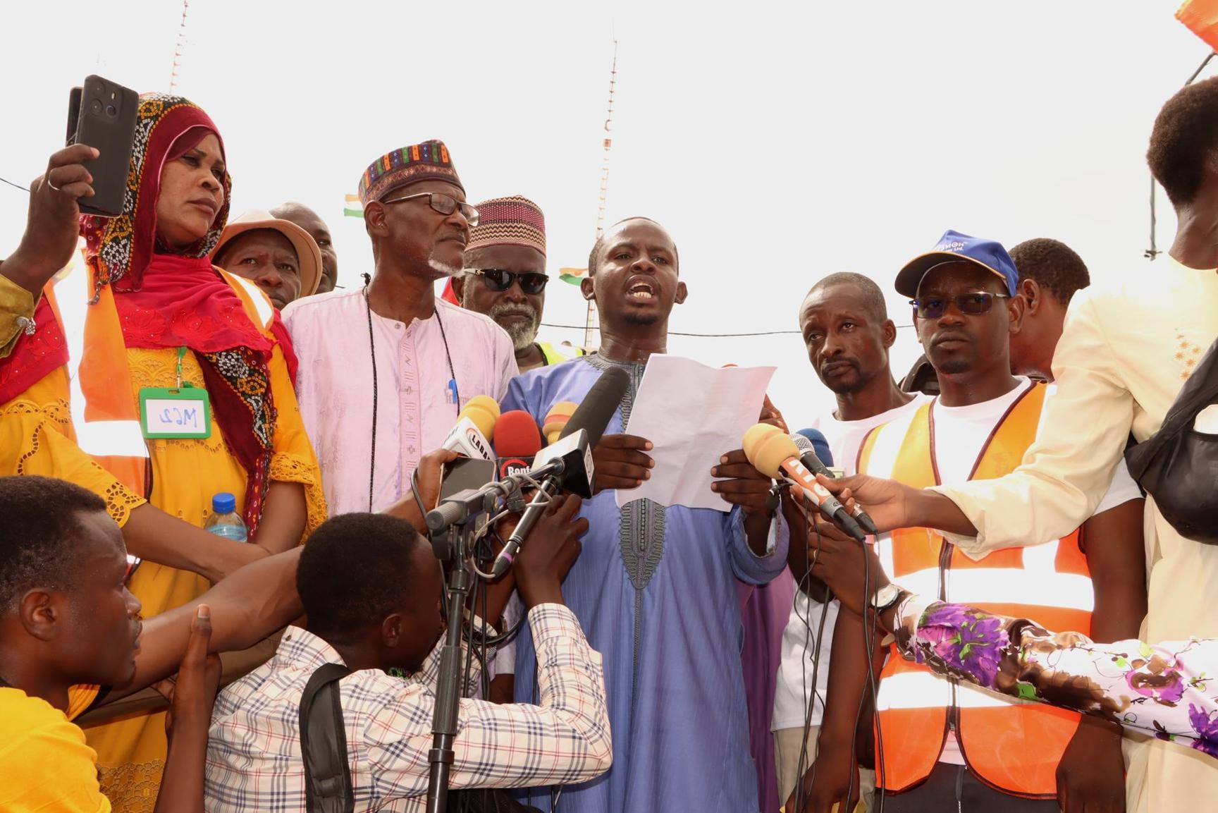Les structures de la société civile Nigérienne organisent une marche en soutien au CNSP Les structures de la société civile Nigérienne organisent une marche en soutien au CNSP