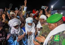 Arrivée du Président Abdourahamane Tiani à Agadez Arrivée du Président Abdourahamane Tiani à Agadez