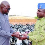 Réception de 158 Motos pour Sécuriser la Zone de Défense Réception de 158 Motos pour Sécuriser la Zone de Défense