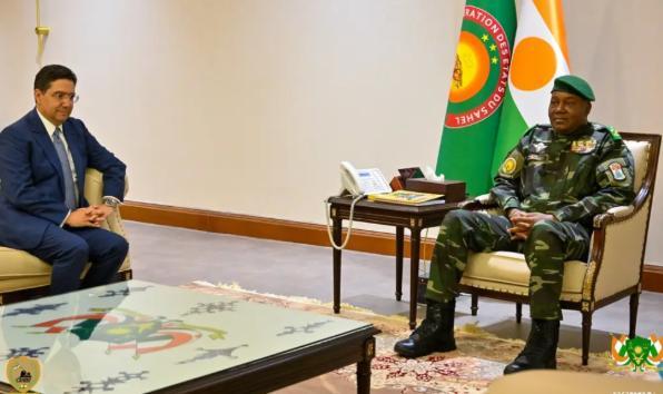 Tiani Accueille le Ministre Marocain des Affaires Étrangères Tiani Accueille le Ministre Marocain des Affaires Étrangères