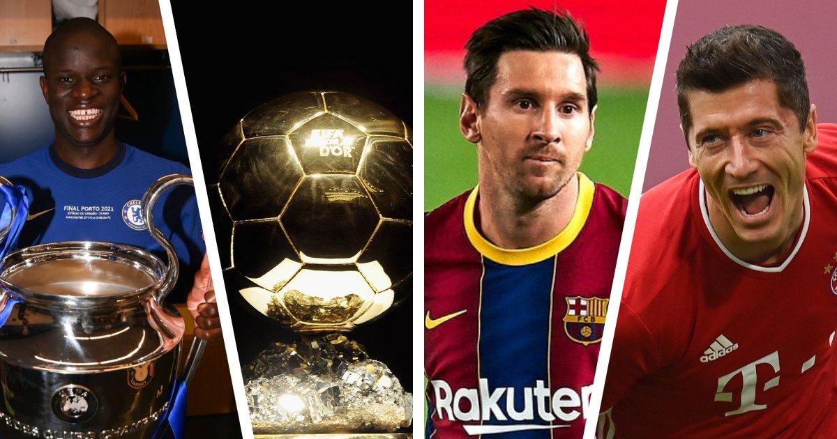 Ballon d’Or 2021 Messi, Lewandowski, Kante Top 7 contenders for