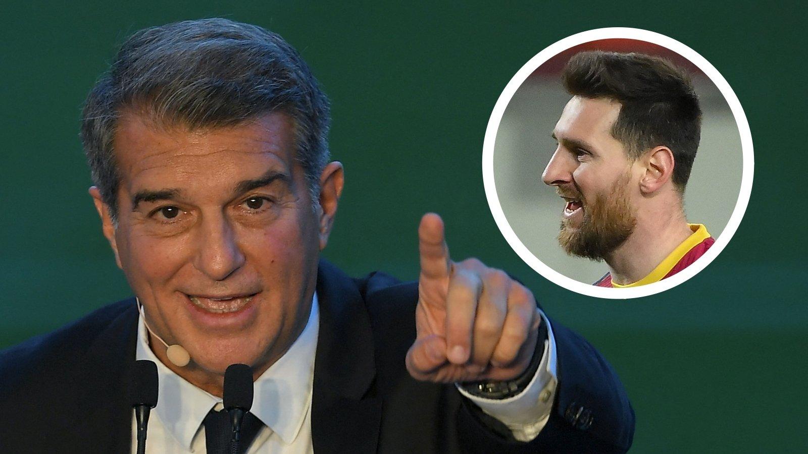 Barcelona: I’m indebted to Messi – Laporta