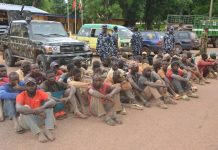 47 rail track vandals allegedly working for Alhaji Babawo arrested with two loaded trucks 47 rail track vandals allegedly working for Alhaji Babawo arrested with two loaded trucks