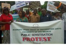 UNIUYO Lecturers Join Nationwide ASUU Protest UNIUYO Lecturers Join Nationwide ASUU Protest