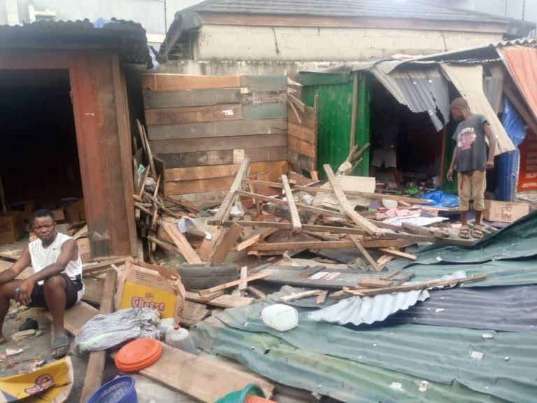 Dozens Displaced as Lagos Govt Demolishes Costain Market Dozens Displaced as Lagos Govt Demolishes Costain Market