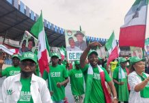 Jonathan Supporters Storm PDP Convention for Bala Mohammed Jonathan Supporters Storm PDP Convention for Bala Mohammed