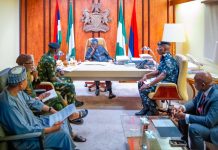 Tinubu in closed-door meeting with service chiefs Tinubu in closed-door meeting with service chiefs
