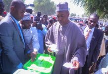 Borno LG Election Gov Zulum Votes in Mafa Borno LG Election Gov Zulum Votes in Mafa