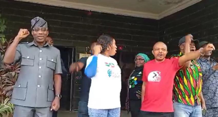 Ajaero Sowore and Others Protest Against Insecurity Ajaero Sowore and Others Protest Against Insecurity