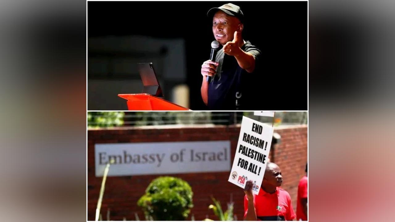 Malema Demands Permanent Closure of Israel Embassy Malema Demands Permanent Closure of Israel Embassy