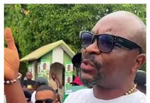 Electronic Transmission Warning Protest by Isaac Fayose Electronic Transmission Warning Protest by Isaac Fayose
