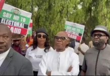 Amaechi Joins Protest Over Electronic Results Transmission Amaechi Joins Protest Over Electronic Results Transmission