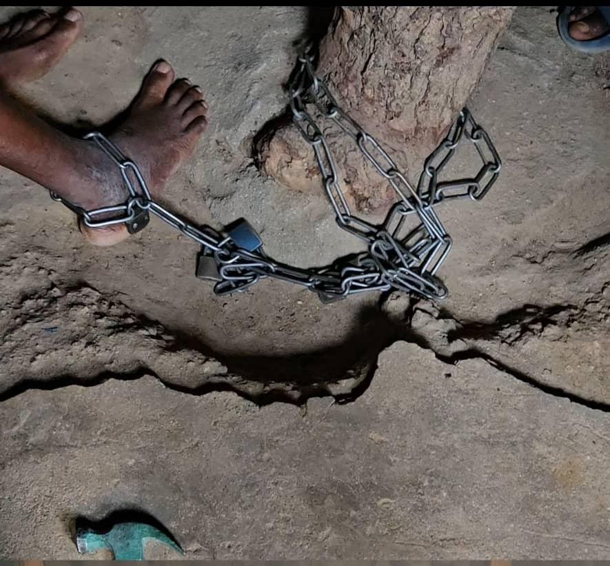 Father allegedly confines, chains son for 17 years in Bauchi Father allegedly confines, chains son for 17 years in Bauchi