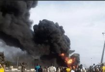 Gas tanker explosion kills two, destroys shops in Lagos Gas tanker explosion kills two, destroys shops in Lagos