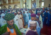 Ribadu Uba Sani Ganduje Attend Janazah Prayer Abuja Ribadu Uba Sani Ganduje Attend Janazah Prayer Abuja