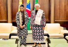 Namibia President Discusses Ties with Ex-Nigerian Leader Namibia President Discusses Ties with Ex-Nigerian Leader