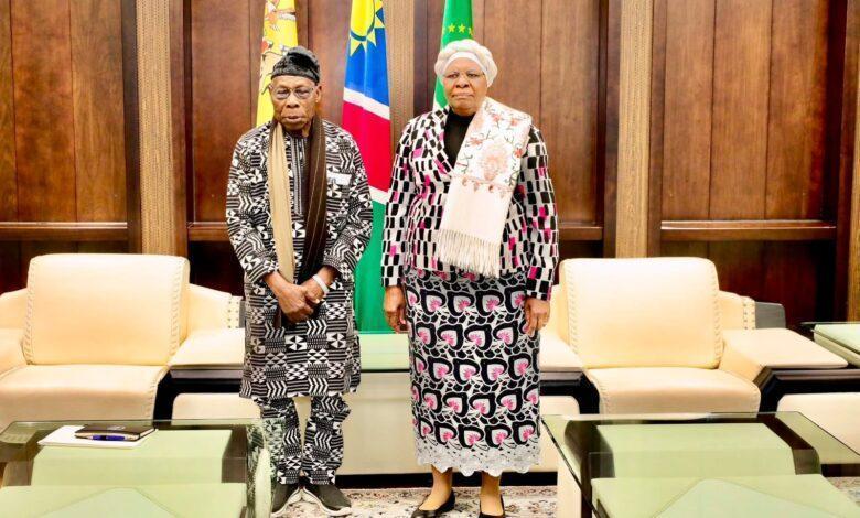 Namibia President Discusses Ties with Ex-Nigerian Leader Namibia President Discusses Ties with Ex-Nigerian Leader