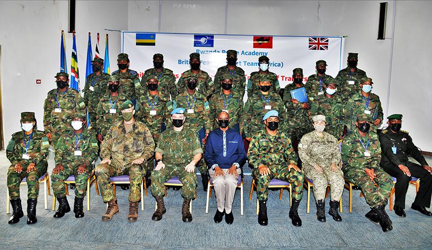 Twenty RDF officers complete training as military observers Twenty RDF officers complete training as military observers