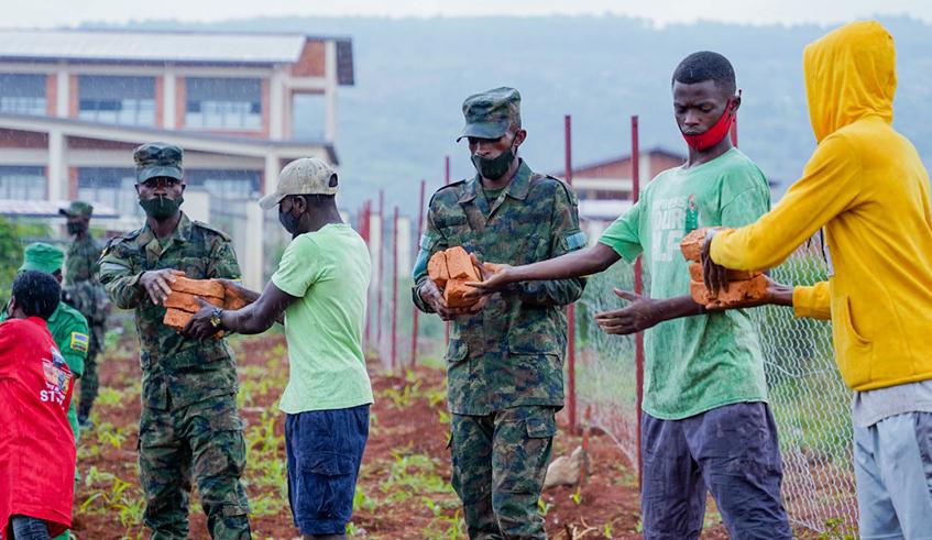 Cimerwa joins citizens in Umuganda as community service returns Cimerwa joins citizens in Umuganda as community service returns
