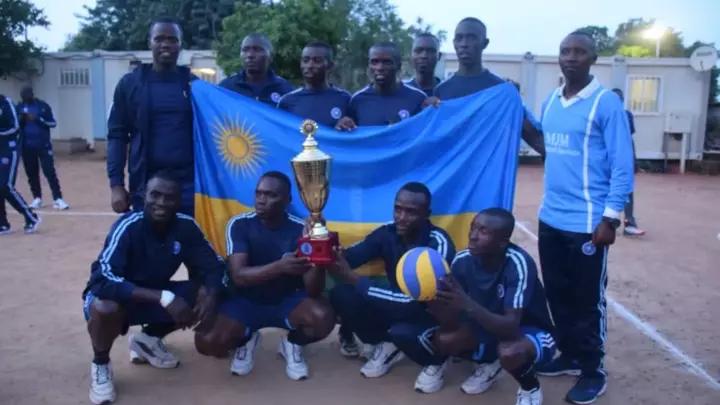PEACEKEEPING: Rwandan Police team wins MINUSCA volleyball tournament PEACEKEEPING: Rwandan Police team wins MINUSCA volleyball tournament