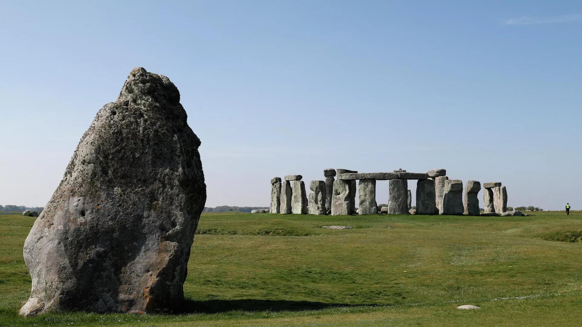 Scaffolding Spotted at Stonehenge as Iconic 4,500-Year-Old Monument Gets Repaired