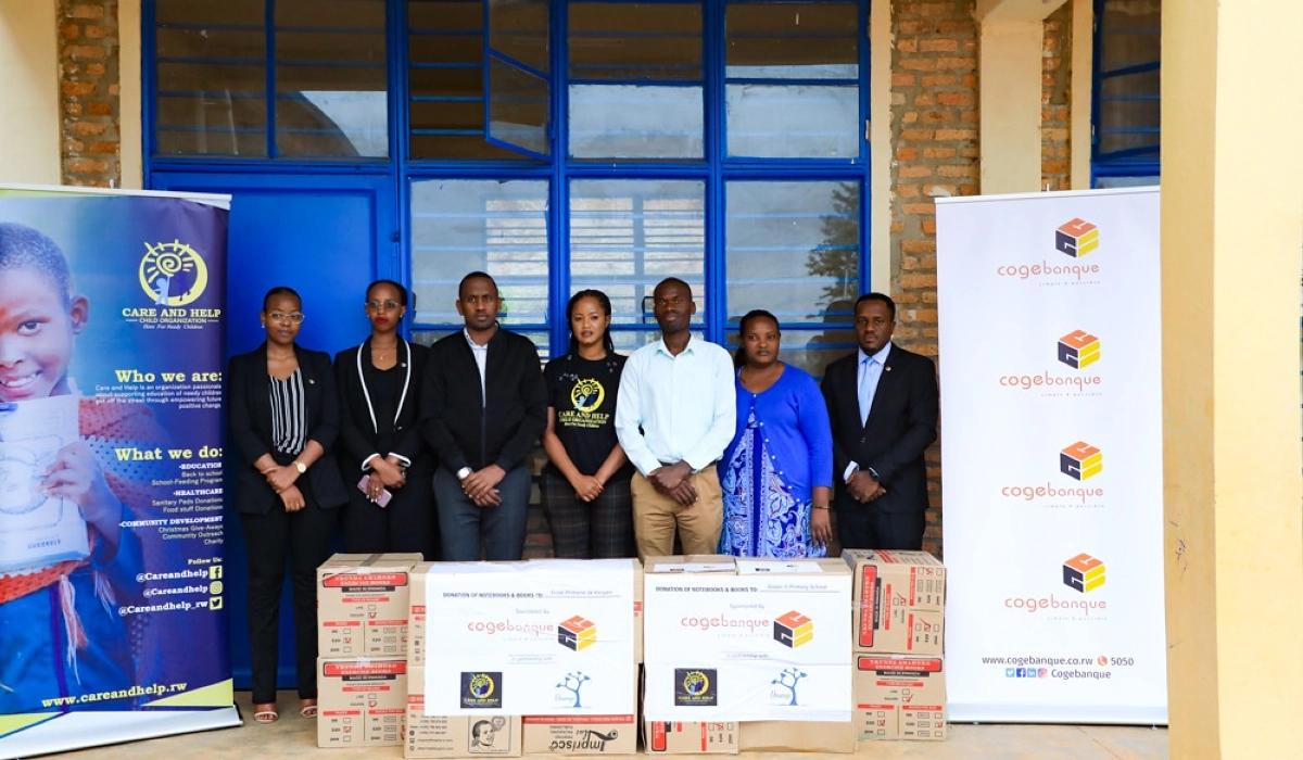 Cogebanque, Partners Donate Scholastic Materials To Needy Children - Rwanda