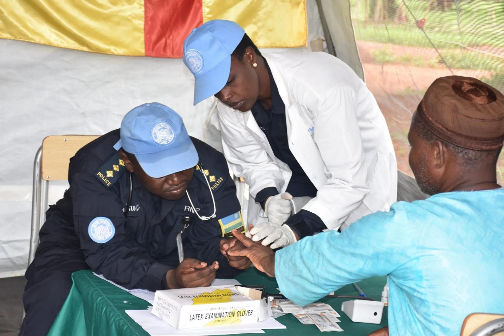 Rwandan Police peacekeepers in CAR provide free medical services to Bangassou residents Rwandan Police peacekeepers in CAR provide free medical services to Bangassou residents