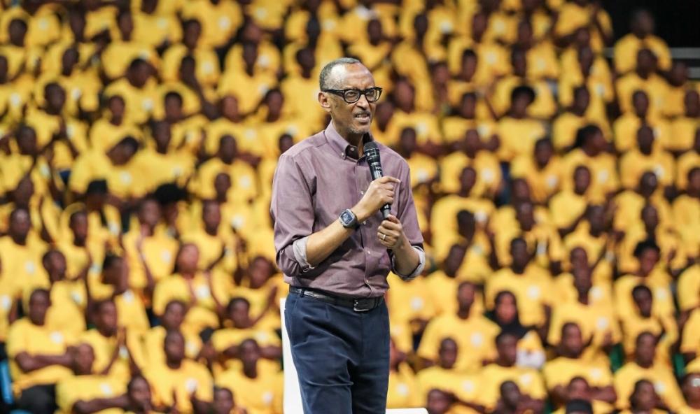 Development work is not done in isolation, Kagame tells youth volunteers