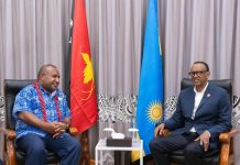 Kagame, Papua New Guinea Prime Minister discuss ways to strengthen bilateral relations Kagame, Papua New Guinea Prime Minister discuss ways to strengthen bilateral relations