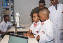 Kigali students inspired by new robotics lab Kigali students inspired by new robotics lab