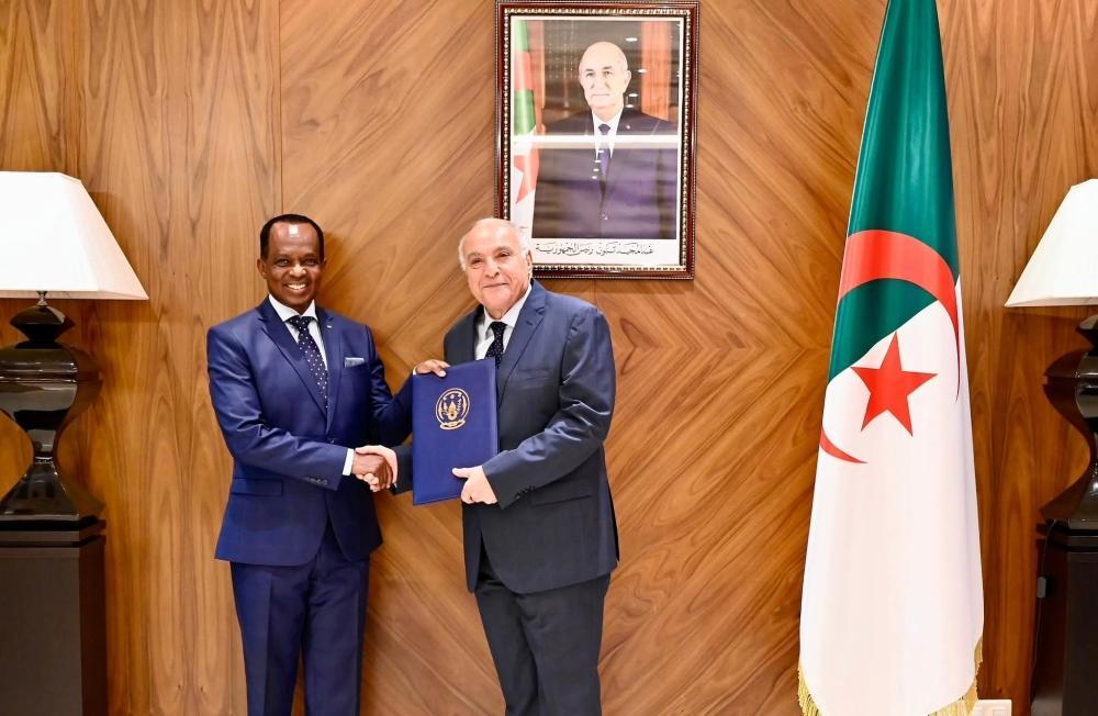 Amb Karega presents credentials in Algeria