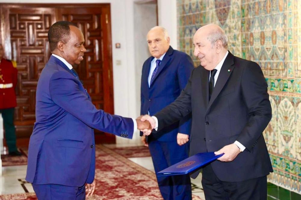 Amb. Karega presents credentials to Algeria president Amb. Karega presents credentials to Algeria president