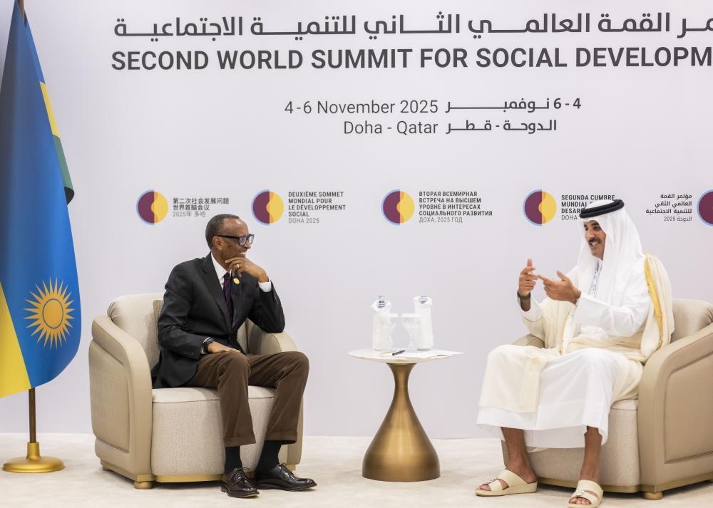 Kagame, Emir of Qatar talk bilateral ties Kagame, Emir of Qatar talk bilateral ties