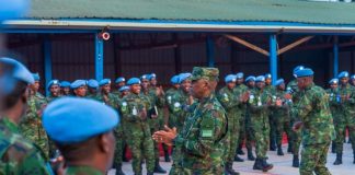 Rwandan army chief visits troops in Central African Republic Rwandan army chief visits troops in Central African Republic