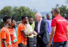 Infantino graces Gasogi Vs AS Kigali game Infantino graces Gasogi Vs AS Kigali game