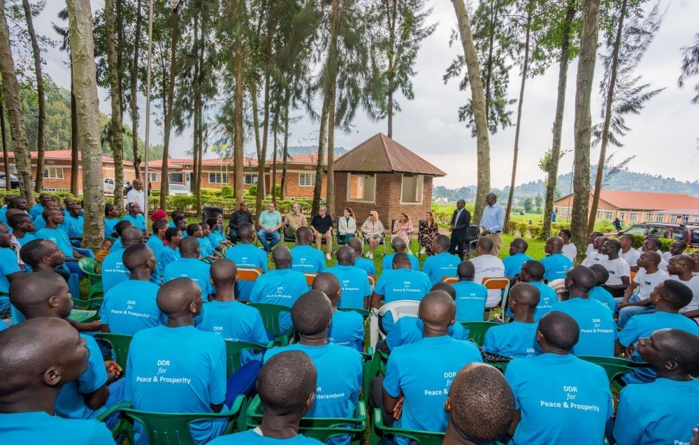 US Congress Members Visit Ex-FDLR Fighters at Mutobo US Congress Members Visit Ex-FDLR Fighters at Mutobo