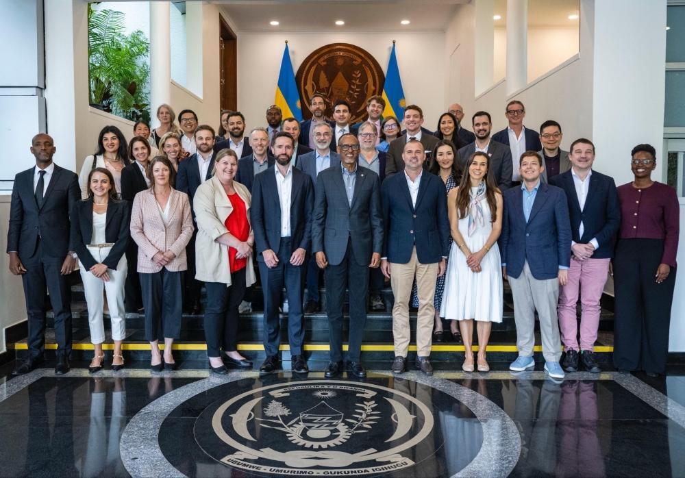 President Kagame meets Dialog Group global leaders President Kagame meets Dialog Group global leaders
