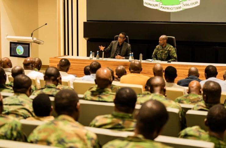 Kabarebe Briefs Military Students on Liberation War Tour Kabarebe Briefs Military Students on Liberation War Tour
