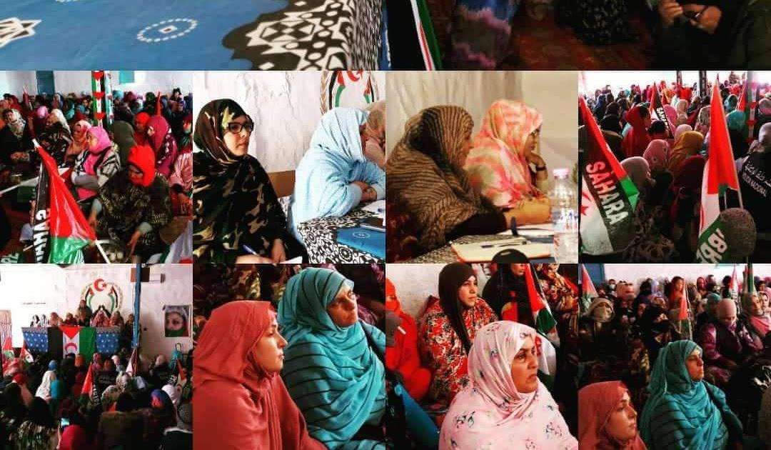 بمبادرة من وزارة الشؤون الإجتماعية وترقية المرأة، نخبة من النساء الصحراويات تنظم ندوة بولاية العيون لتشجيع المرأة الشابة على ولوج مؤسسات الدولة بالموازات مع توجه الرجال الى جبهات القتال بمبادرة من وزارة الشؤون الإجتماعية وترقية المرأة، نخبة من النساء الصحراويات تنظم ندوة بولاية العيون لتشجيع المرأة الشابة على ولوج مؤسسات الدولة بالموازات مع توجه الرجال الى جبهات القتال