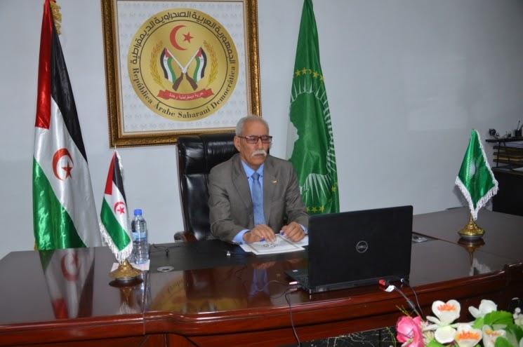 الرئيس الصحراوي : هل نقبل أن تتحول دولة إفريقية إلى قوة استعمارية تنسف جميع المبادئ والقيم المشتركة لمنظمتنا وشعوبنا؟. الرئيس الصحراوي : هل نقبل أن تتحول دولة إفريقية إلى قوة استعمارية تنسف جميع المبادئ والقيم المشتركة لمنظمتنا وشعوبنا؟.