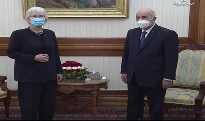 سفيرة ألمانيا بالجزائر تؤكد دعم بلادها لحق الشعب الصحراوي في تقرير المصير و تدعو الي تعيين مبعوث جديد للصحراء الغربية سفيرة ألمانيا بالجزائر تؤكد دعم بلادها لحق الشعب الصحراوي في تقرير المصير و تدعو الي تعيين مبعوث جديد للصحراء الغربية