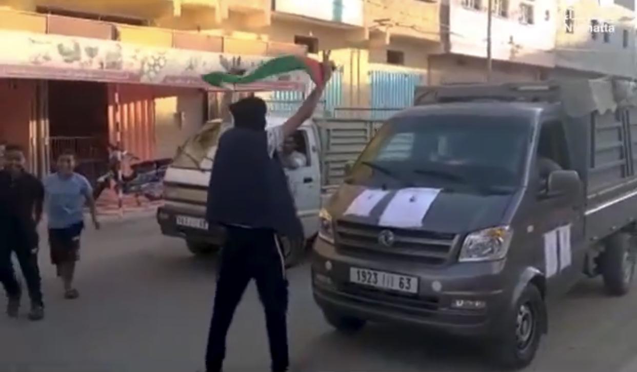 قضاء الاحتلال المغربي يحكم بسنة سجنا نافذا على شاب صحراوي بسبب تعبيره عن رفض انتخابات المحتل في الصحراء ابغربية قضاء الاحتلال المغربي يحكم بسنة سجنا نافذا على شاب صحراوي بسبب تعبيره عن رفض انتخابات المحتل في الصحراء ابغربية