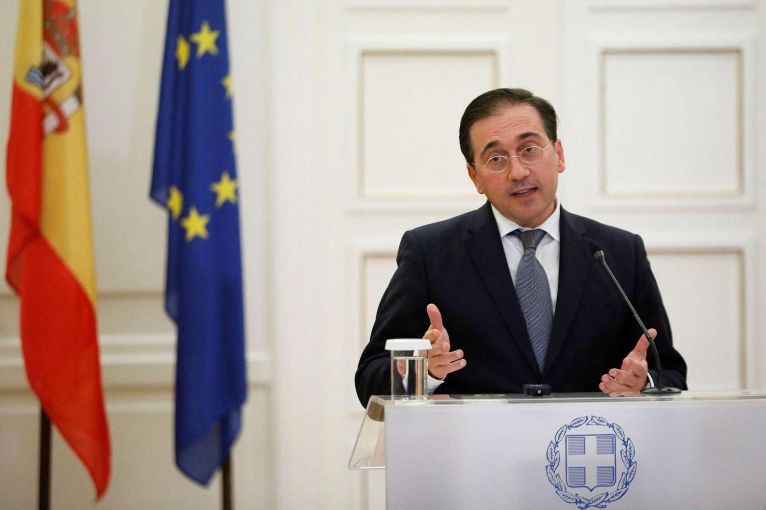 وزير خارجية إسبانيا يعرب عن عدم الرضى بشأن التعاون مع المغرب في مجال الهجرة ويؤيد مساعي الأمم المتحدة في الصحراء وزير خارجية إسبانيا يعرب عن عدم الرضى بشأن التعاون مع المغرب في مجال الهجرة ويؤيد مساعي الأمم المتحدة في الصحراء