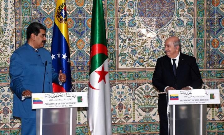 الجزائر-فنزويلا: تطابق في وجهات النظر بين البلدين بخصوص مختلف القضايا الدولية لاسيما الصحراء الغربية وفلسطين الجزائر-فنزويلا: تطابق في وجهات النظر بين البلدين بخصوص مختلف القضايا الدولية لاسيما الصحراء الغربية وفلسطين