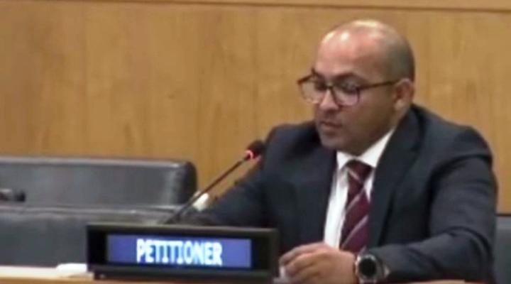 منظمة صحراوية لحقوق الإنسان تسجل أمام اللجنة الرابعة الأممية انشغالها لمعاناة الشعب الصحراوي تحت الاحتلال