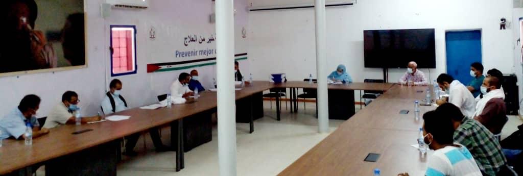 وزير ة الصحة العمومية تعقد اجتماعا تشاوريا مع اتحاد الأطباء الصحراويين