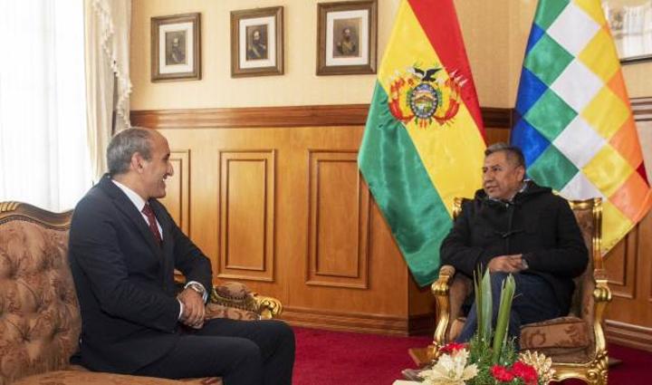 ابراهيم غالي يهنئ نظيره البوليفي بمناسبة مرور 40 سنة على العلاقات الدبلوماسية بين البلدين ابراهيم غالي يهنئ نظيره البوليفي بمناسبة مرور 40 سنة على العلاقات الدبلوماسية بين البلدين