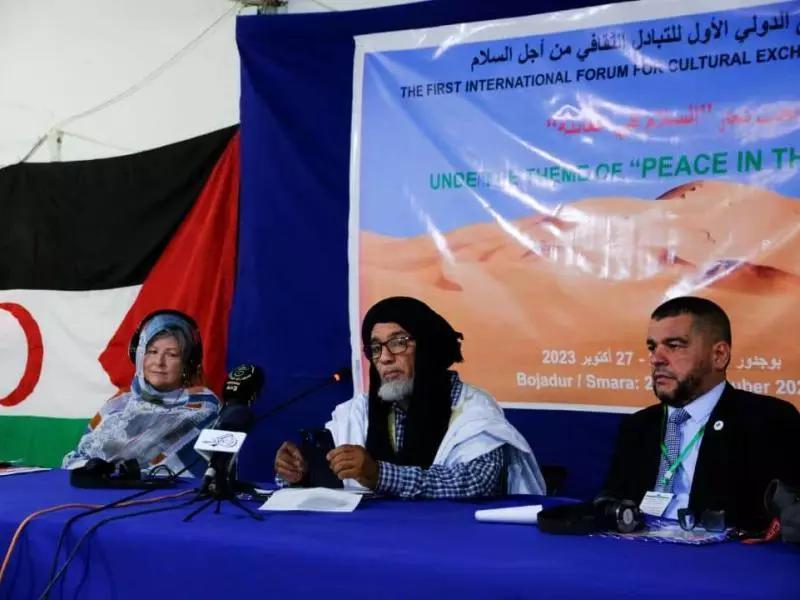 الملتقى الدولي الأول للتبادل الثقافي من أجل السلام : تأكيد على التضامن مع الشعب الصحراوي، وفضاء لنشر قيم السلام الملتقى الدولي الأول للتبادل الثقافي من أجل السلام : تأكيد على التضامن مع الشعب الصحراوي، وفضاء لنشر قيم السلام